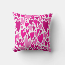 Groovy och romsk Rosa Hjärtar Alla hjärtans dag Kudde