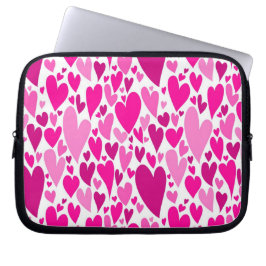 Groovy och romsk Rosa Hjärtar Alla hjärtans dag Laptop Sleeve