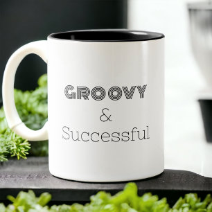 Groovy och Successent Retro Två-Tonad Mugg