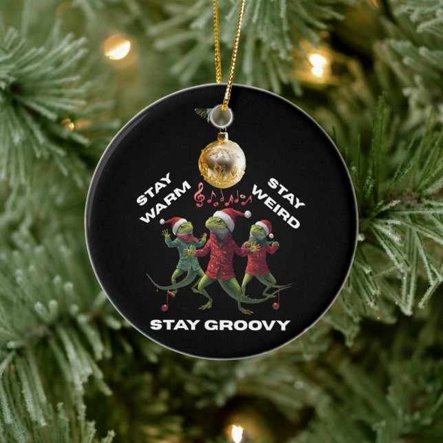 Groovy Ödla Julgransprydnad Keramik (Träd)