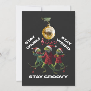 Groovy ödlor julkort