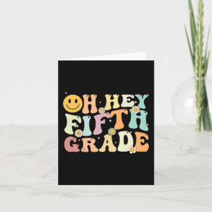 Groovy Oh, 5:e femte Klass Back to school Teach Kort