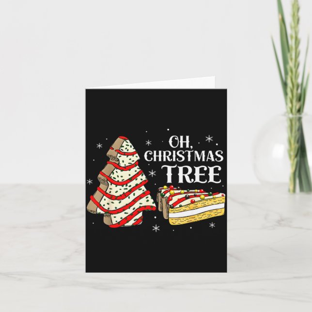 Groovy Oh Christmas Tree Cakes Debbie Becky Jen Ca Kort (Framsida)