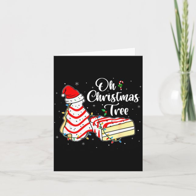 Groovy Oh Christmas Tree Cakes Debbie Becky Jen Ca Kort (Framsida)