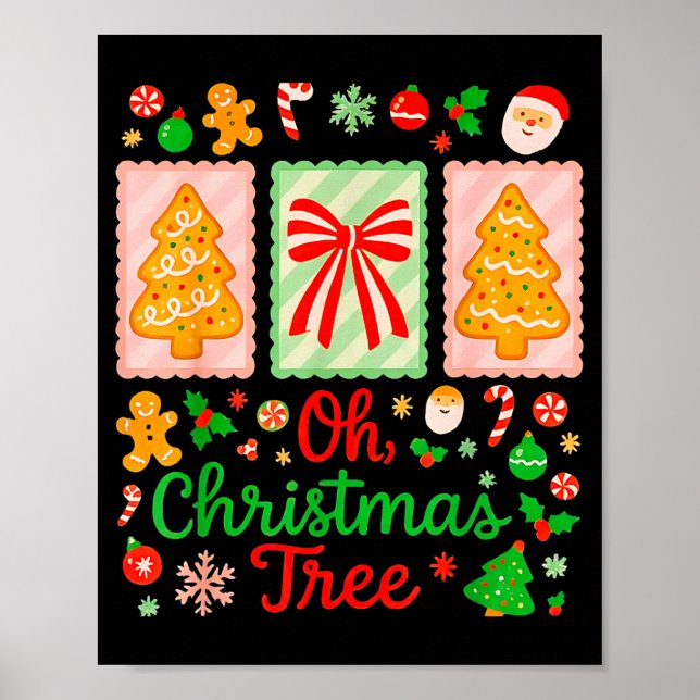 Groovy Oh Christmas Tree Cakes Debbie Becky Jen Ca Poster (Framsidan)