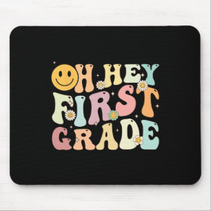 Groovy Oh Hey 1:a Första Klass Byck Till Skolan Fö Musmatta
