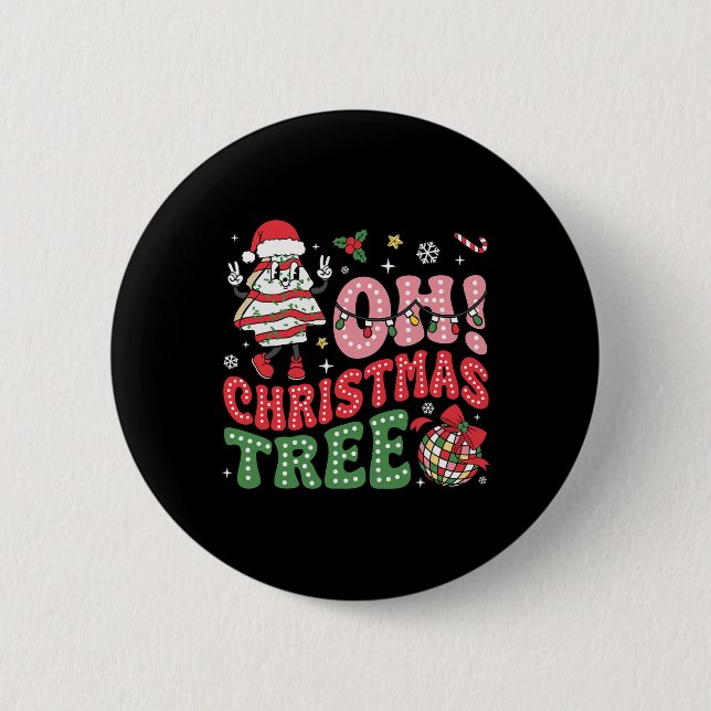 Groovy Oh Julgran Cakes Funny Julafton Cake Lov Knapp (Framsida)