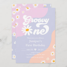 Groovy One 1:a födelsedag Party Boho Blommigt Dais