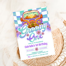 Groovy One 1:a födelsedag Party Boho Blommigt Dais