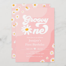 Groovy One 1:a födelsedag Party Boho Blommigt Dais