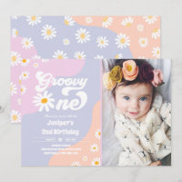 Groovy One 1:a födelsedag Party Boho Blommigt Dais