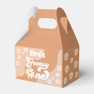 Groovy One 1st Birthday Party Boho Retro Daisy Presentaskar