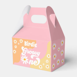 Groovy One 1st Birthday Party Boho Retro Daisy Presentaskar