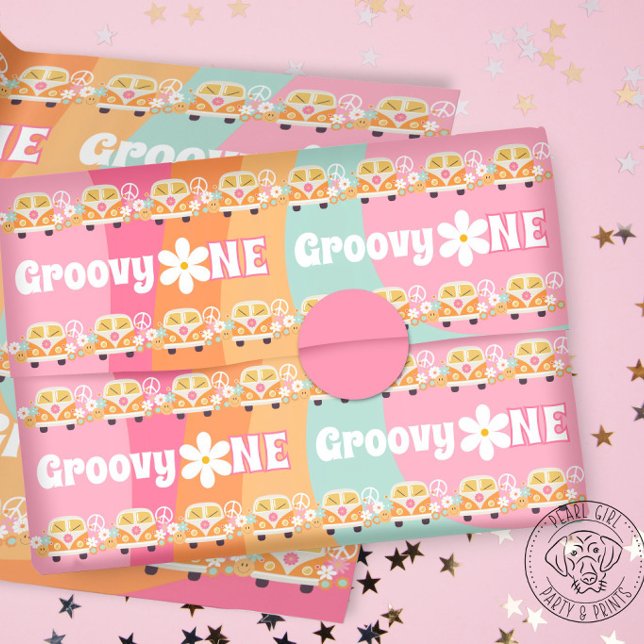 Groovy One Födelsedag Presentpapper (Skapare uppladdad)