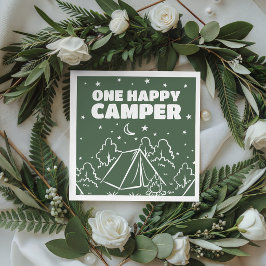Groovy One Happy Camper Födelsedagsservetter Pappersservett