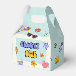 Groovy One Hippie Retro Födelsedagsfest Presentaskar