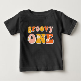Groovy One Retro First Birthday Shirt T