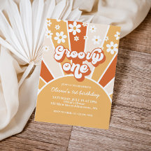 Groovy One Retro Solsken daisy boho blommig