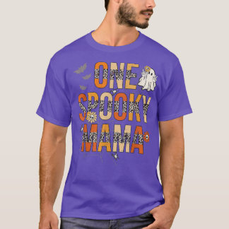 Groovy One Spooky MammaLeopard Women Witch Mamma T Shirt
