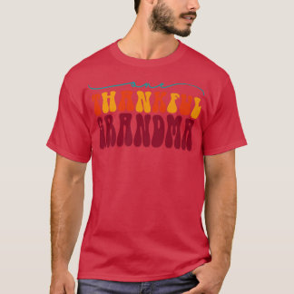 Groovy One Thankful Grandma Hej Fall Vibes Tack T Shirt