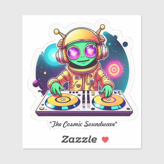 "Groovy Orbit Soundtrack" Klistermärken (Ark)
