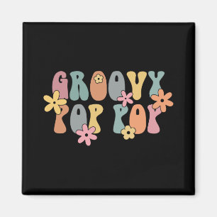 Groovy P P Ny farfar graviditetsmeddelande Magnet