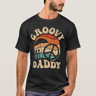 Groovy Pappa 70 s Aesthetic Nostalgia 1970 s Retro T Shirt