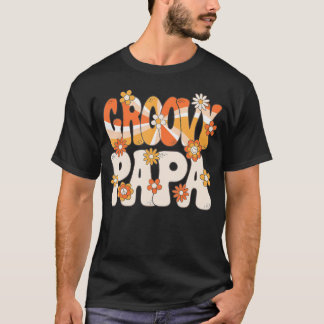 Groovy Pappa 70S Hippie Temaparty 70S Manar T Shirt