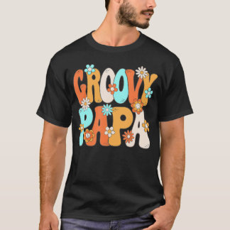Groovy Pappa 70S Hippie Temaparty 70S Manar T Shirt
