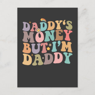 Groovy pappas pengar, men jag är pappa inbjudan vykort