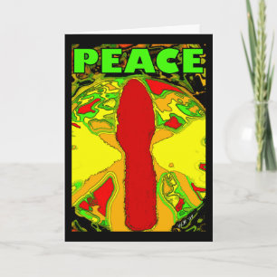 Groovy Peace Angel Helgkort