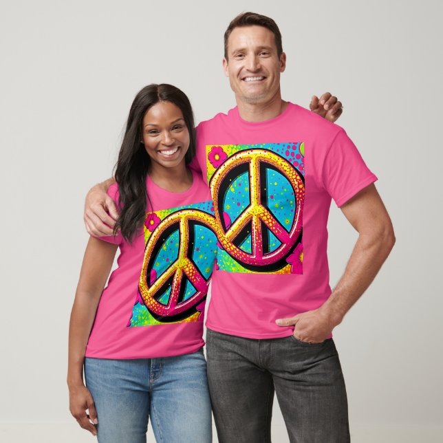 Groovy Peace Flower Power T Shirt (Unisex)