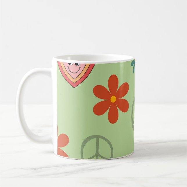 Groovy peace mugg (Vänster)