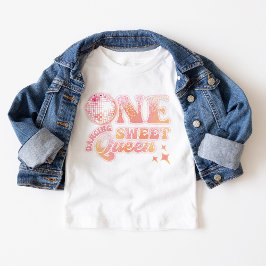 Groovy Peach Rosa Disco Dancing Queen T Shirt