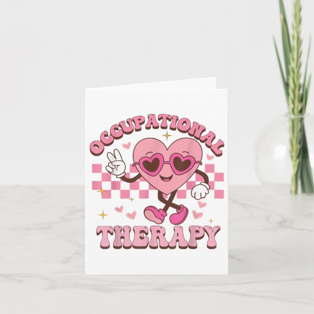 Groovy Pediatrisk Arbetsterapi Ot Alla Hjärtans Da Kort (Framsida)