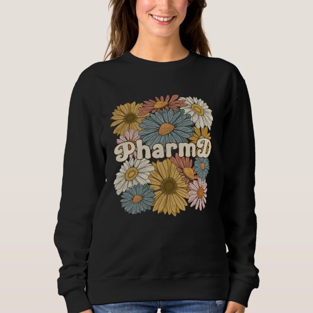 Groovy PharmD Flowers Doctor Of Pharmacy  1 T Shirt (Framsida)