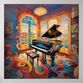 Groovy Pianovibbar Poster