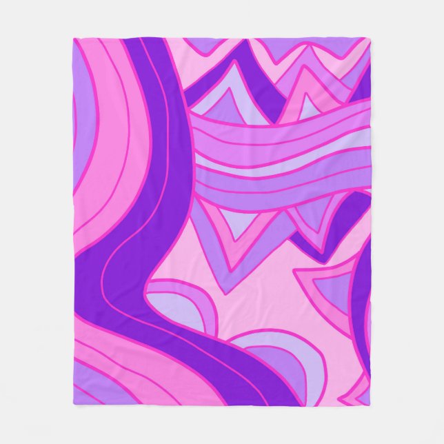 Groovy Pinks Fleecefilt (Framsidan)