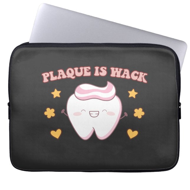 Groovy Plaque är Wack Dental Hygienist Laptop Fodral (Framsidan)