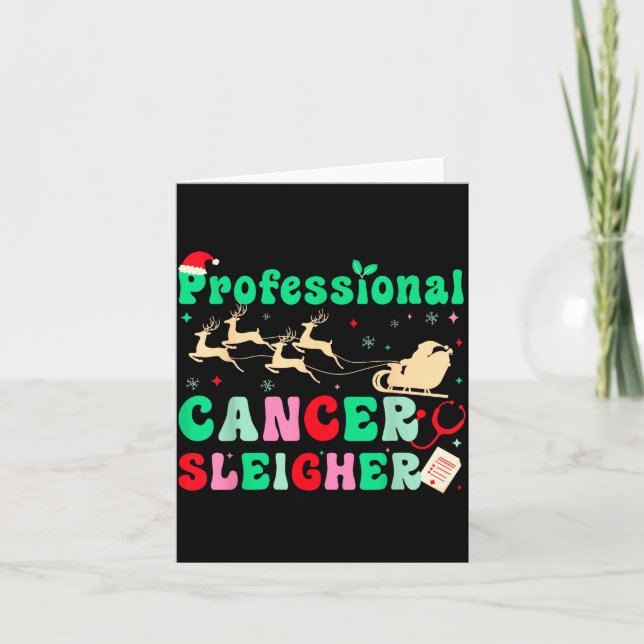 Groovy professionell cancervråkare onkologisjukskö kort (Framsida)