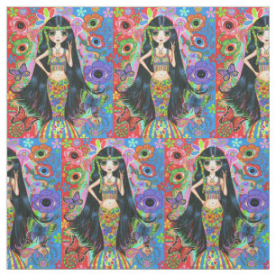 Groovy Psychedelic fredstecken för Tyg