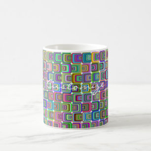 Groovy psychedelic hippie-stil Thunder_Cove Kaffemugg