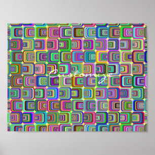 Groovy psychedelic hippie-stil Thunder_Cove Poster