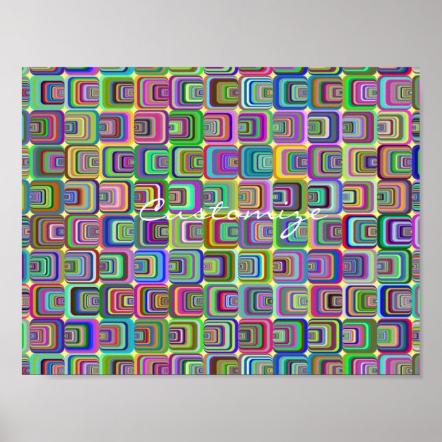 Groovy psychedelic hippie-stil Thunder_Cove Poster (Framsidan)