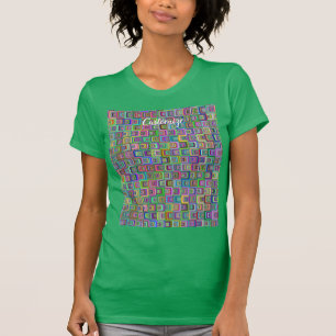Groovy psychedelic hippie-stil Thunder_Cove T Shirt