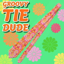 Groovy Psychedelic Rosa Orange Hippy Flower