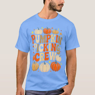Groovy Pumpa Plockande Besättning Matchande Familj T Shirt
