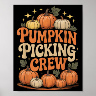 Groovy Pumpkin Cking Besättning Matchande Familj H Poster