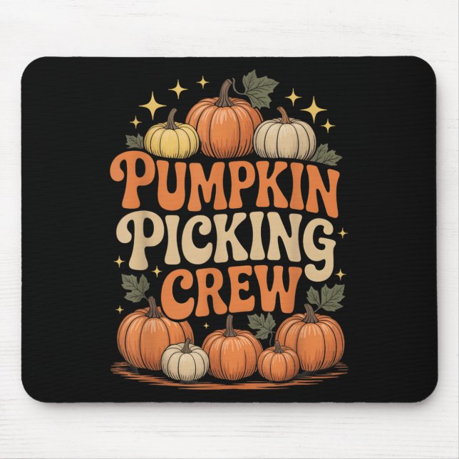 Groovy Pumpkin Cking Crew Matching Family Autumn F Musmatta (Framsidan)