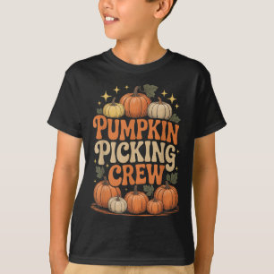 Groovy Pumpkin Cking Crew Matching Family Höst F T Shirt